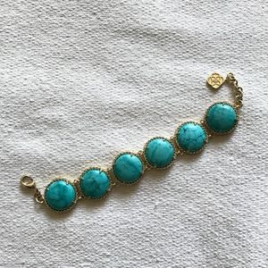 Kendra Scott Women's Turquoise Gold Ailee Bracelet